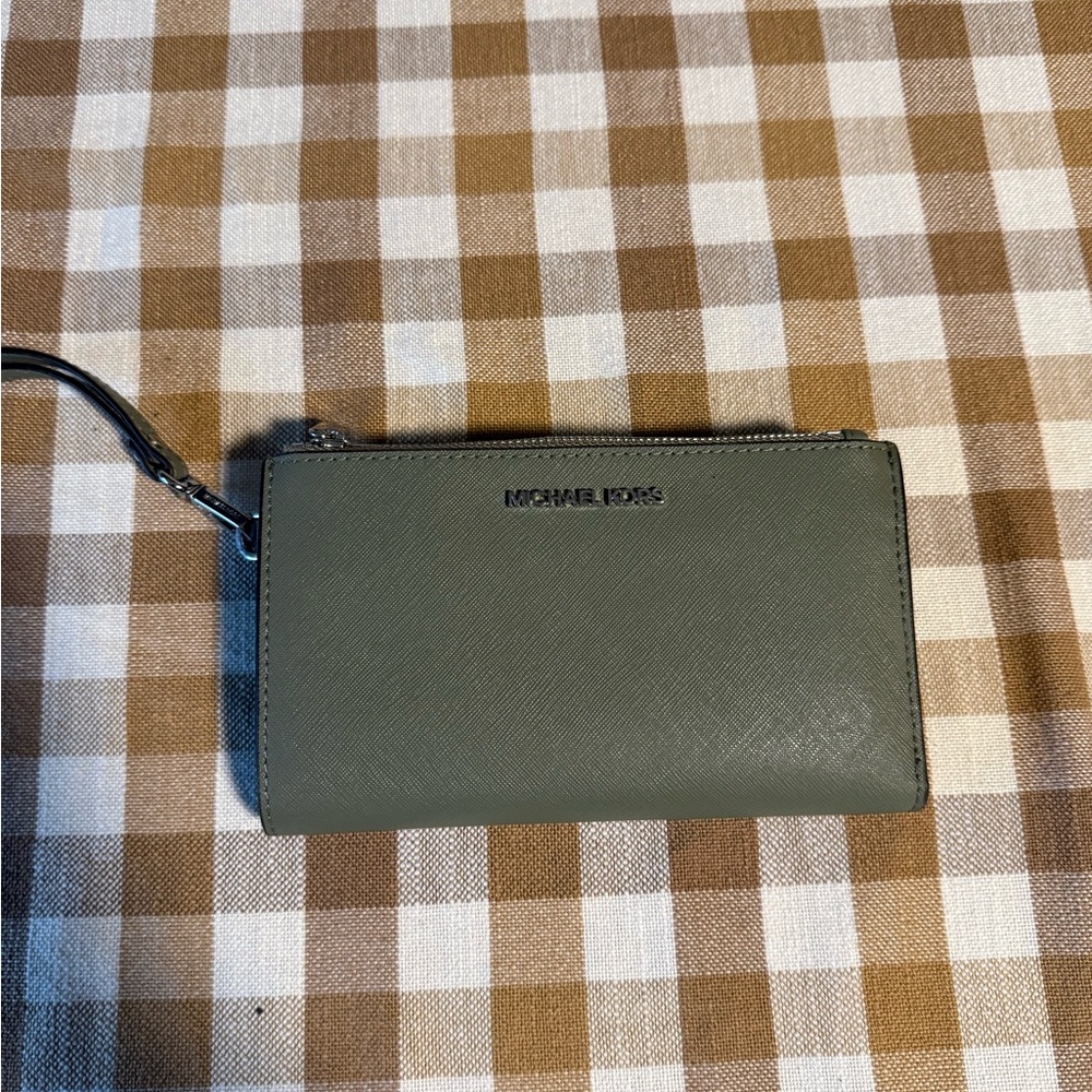 Michael Kors Sage Green Wristlet